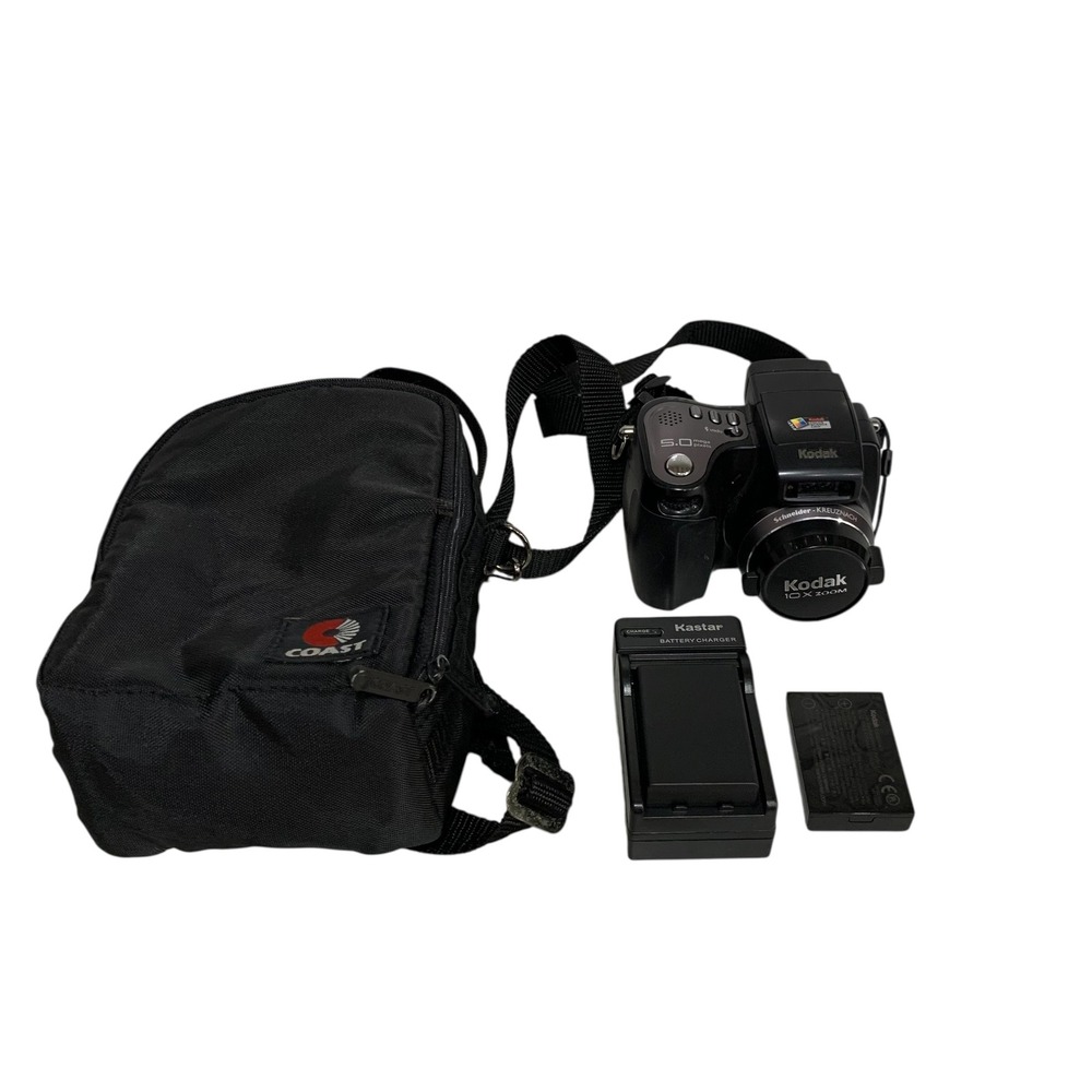 Kodak EasyShare Z7590 5MP 10x Zoom Digital Camera Battery Charger Case Tested